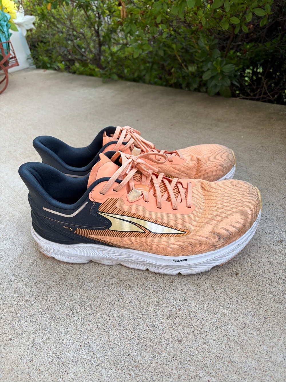 Altra Torin 6 Running Shoes Mens 10 Orange Black AL0A7R6T8001 Road Sneaker